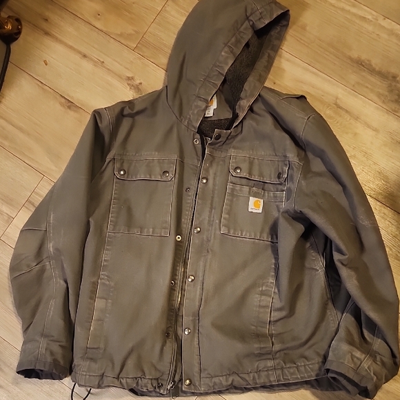 Carhartt Other - Carhartt Men's Gray Hooded Field Jacket- XL